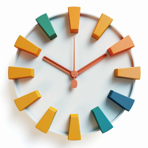 Circle Time Clipart in Photo Realistic Style with Minimalist Design