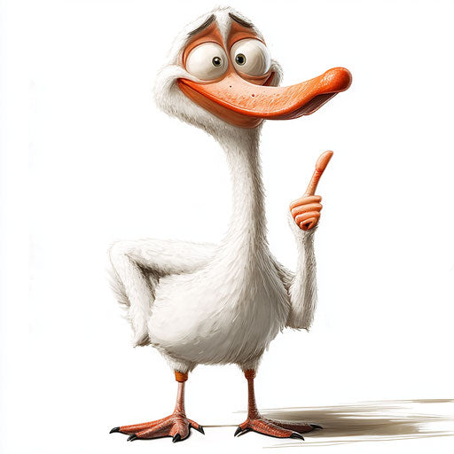 Essential Swan Caricature Clipart for Modern Marketing