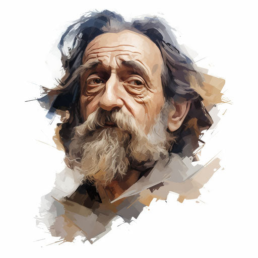 Chin clipart in the style of Oil painting