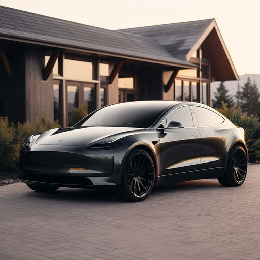 Luxury variant of Tesla's Model Y with high-end finishes