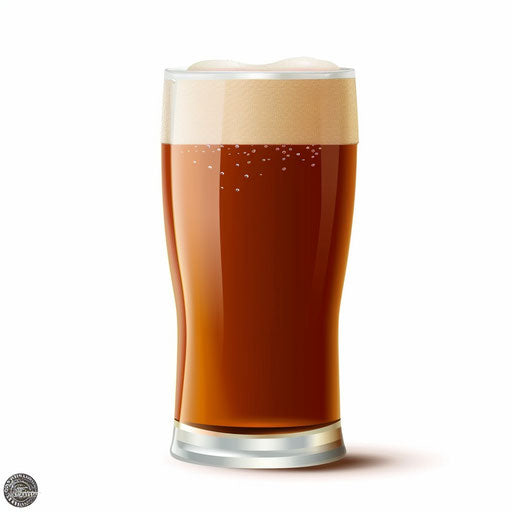Photo realistic style beer clipart with flat white background