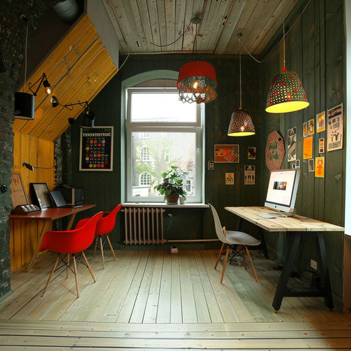 Cozy and energetic design office with creative startup vibe