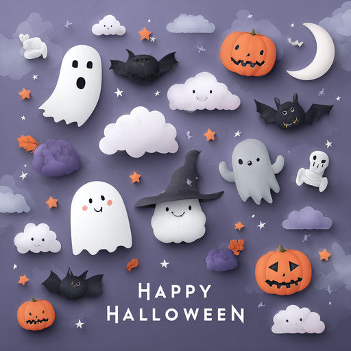 Halloween Illustration with Spooky Elements