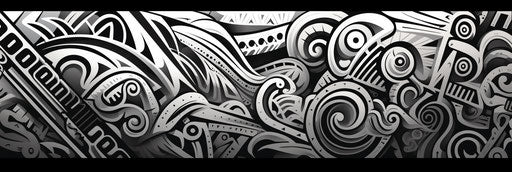 Black and white ornamental illustration, Art Deco-inspired, hyper-realistic detail