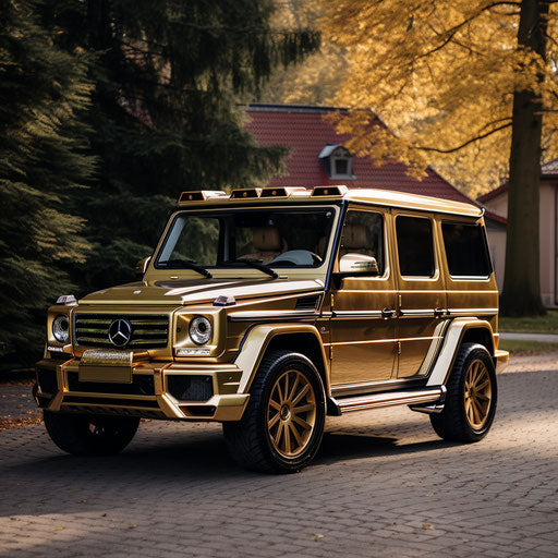 Classic gold luxury vehicle