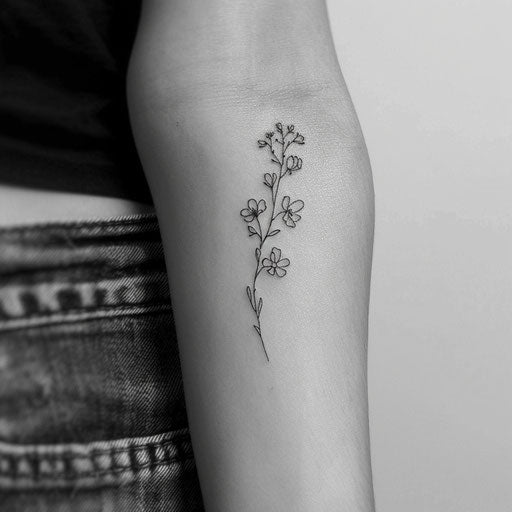 Wildflower Body Art Tattoo Stencil Kit