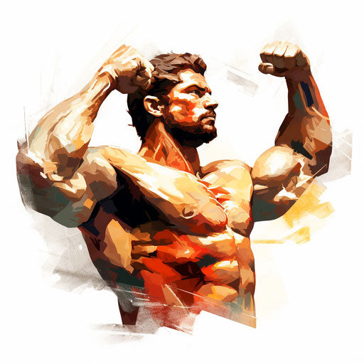 Strength illustration in the style of Oil painting