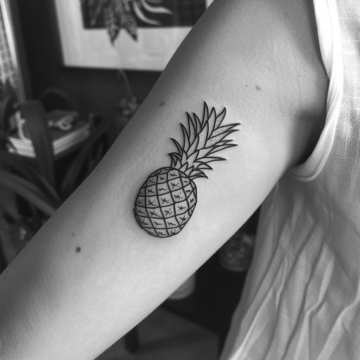 Bold Pineapple Tattoo Design Pack