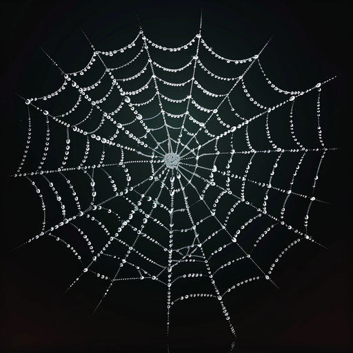 Realistic spider web illustration on random background