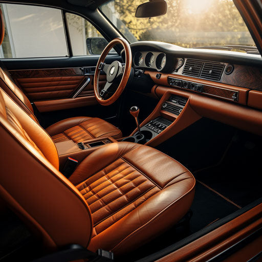 Classic BMW car interior refurbishment