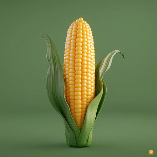 Photo realistic clipart of a Sweetcorn, high resolution, isolated