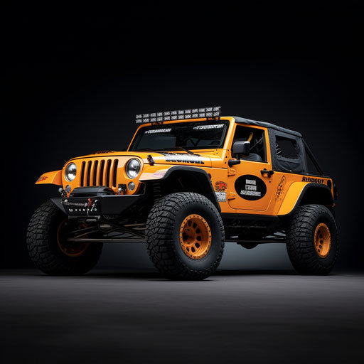 Old Jeep modified for racing