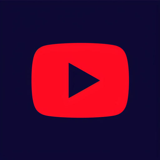 Classic logo for YouTuber with a traditional font and a navy blue background, exuding reliability