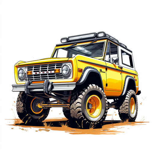 Bright Yellow Ford Bronco Sport Classic