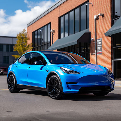 Tesla model y Bright blue