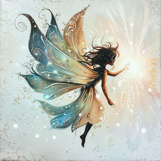 Enchanting fairy with delicate wings