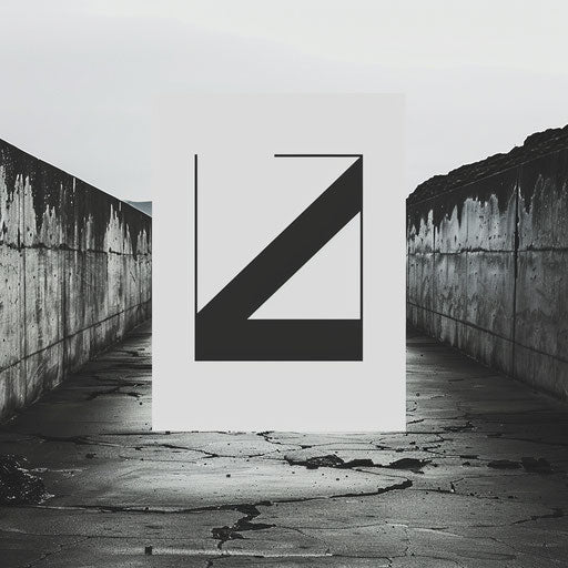 Minimalist photo logo on white background, clean lines, black text