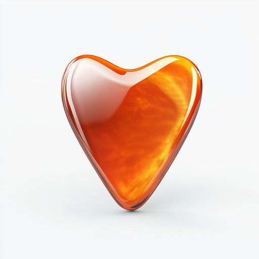 3D Guitar Pick on flat white background