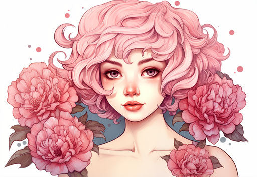 Transparent PNG Download of Carnations Tattoo