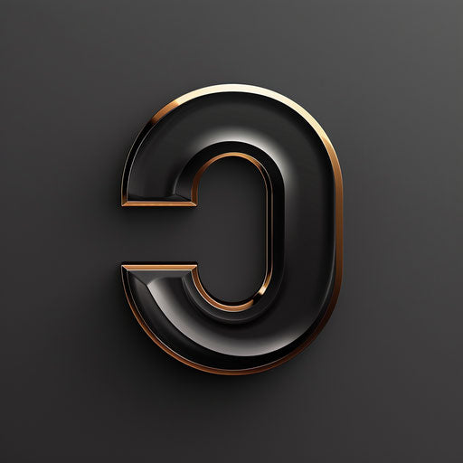 Luxury plumbing logo with black and gold accents on a sleek background