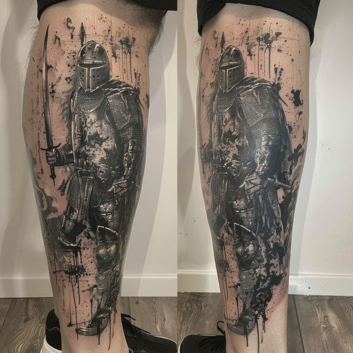Leg Tattoos Detailed Tattoo Designs