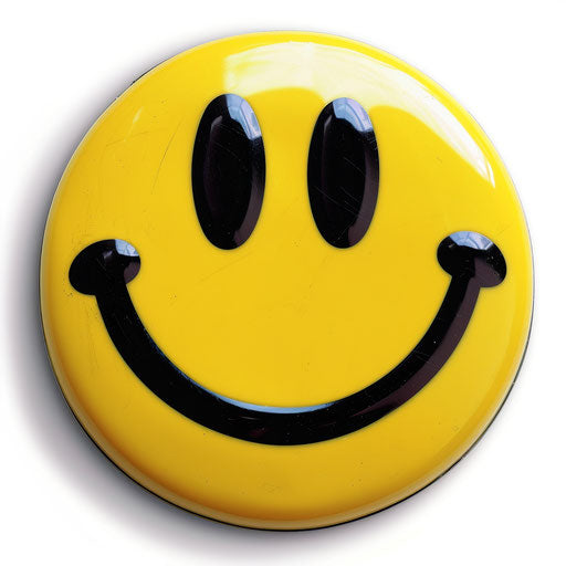 Free smiley face clipart: abstract minimalism, yellow & black