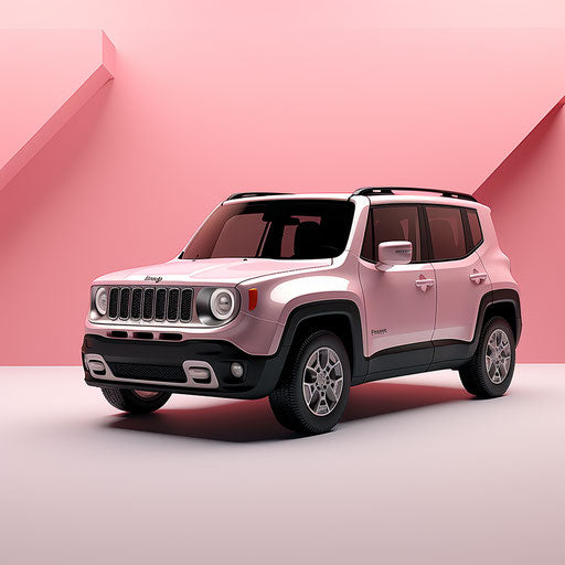 Light pink metallic off-road vehicle