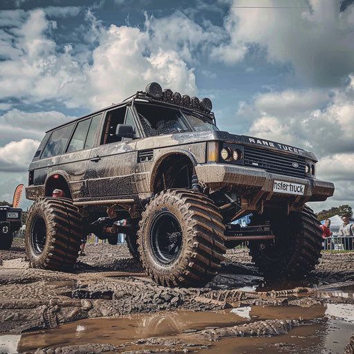 Off-road vehicle ready for a mud festival