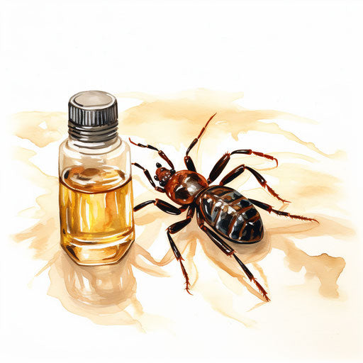 Tick clipart in the style of oil painting