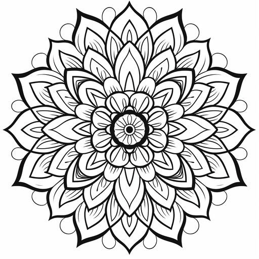 Captivating mandala coloring pages