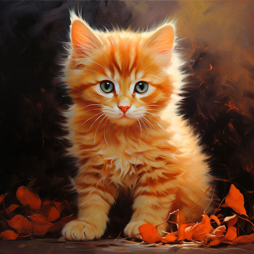 Orange cat kitten