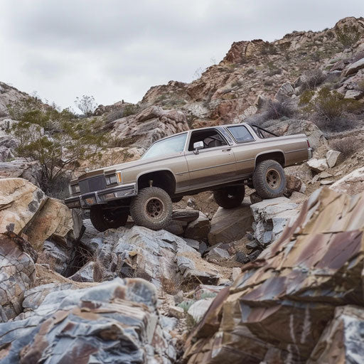 Off-road Adventure in 83 Cadillac Coupe DeVille