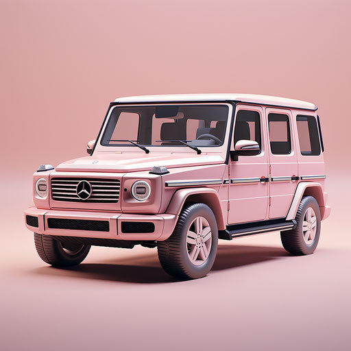 Vintage classic Mercedes-Benz G Wagon light pink metallic