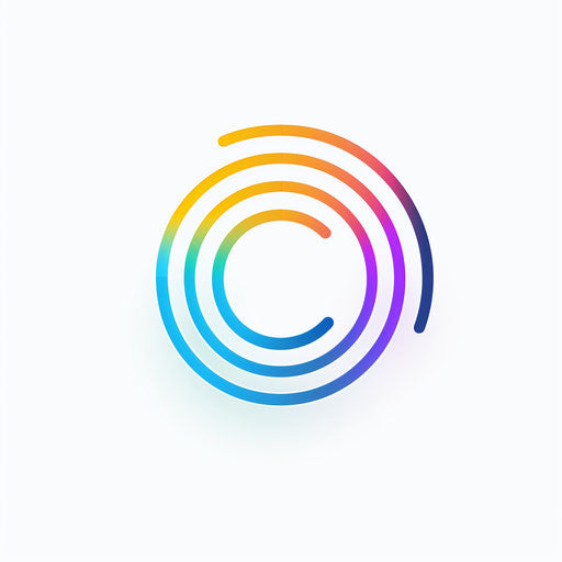 Sleek modern digital marketing logo on white background