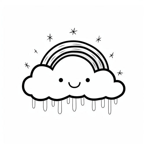 Rainbow with a smiling smile