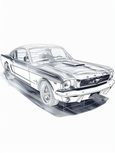 Classic car in sheet film style Provai light gray