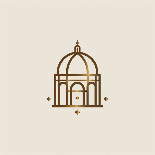 Elegant logo for luxury hotel blending classic architecture and modernity