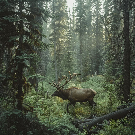 Wildlife thriving in the dense forests of Mount Robson