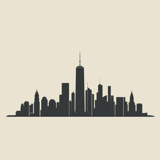 Modern urban skyline for city life enthusiasts