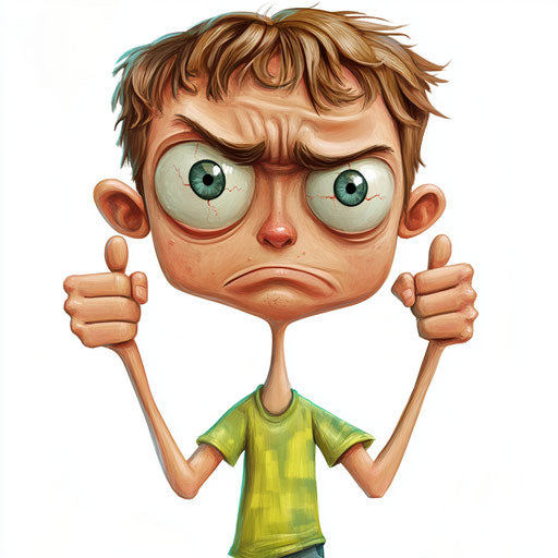 Versatile Adult Caricature Clipart Art Kit for Designers