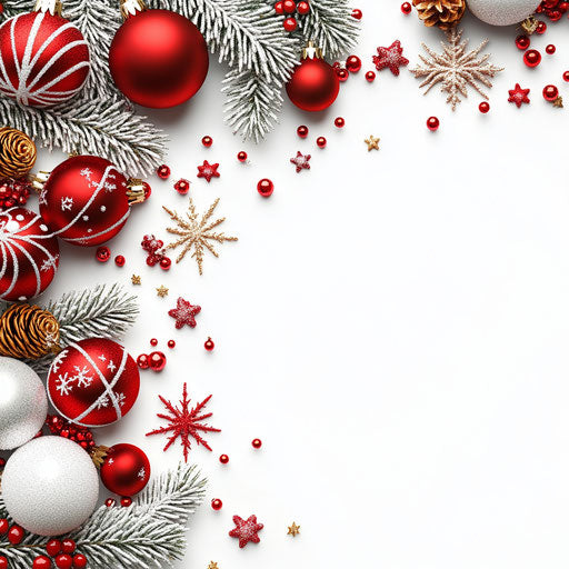 3D Christmas background with photo realistic style