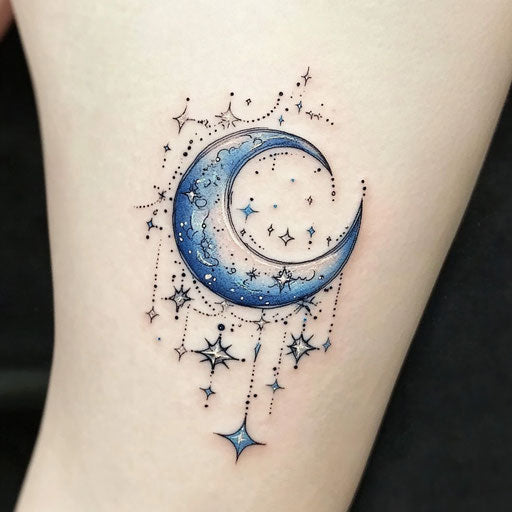 Flat tattoo design sketch for women