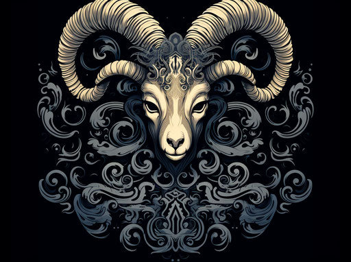 Tribal ram design vector