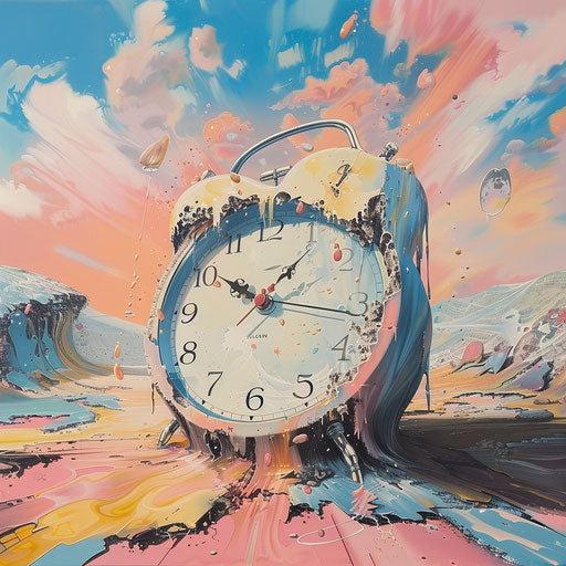 The melting clock: a surreal and philosophical artwork