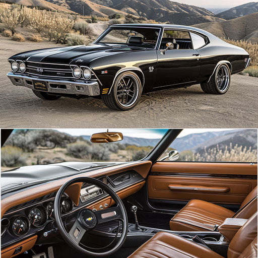 Luxury 1969 Chevrolet Chevelle SS with premium leather seats and cutting-edge technology