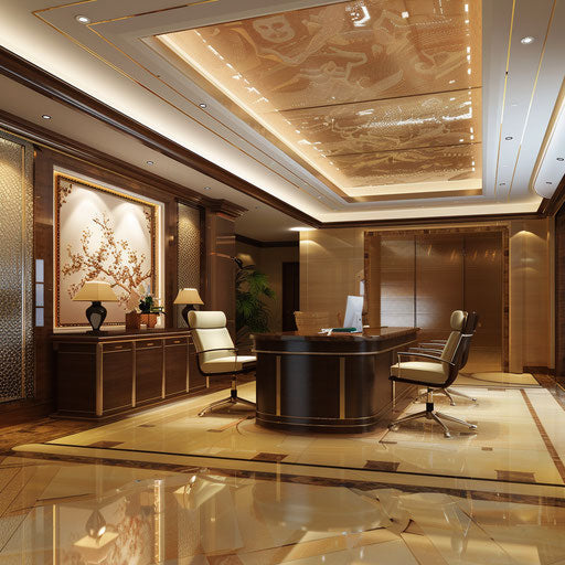 Elegant private banking consultation