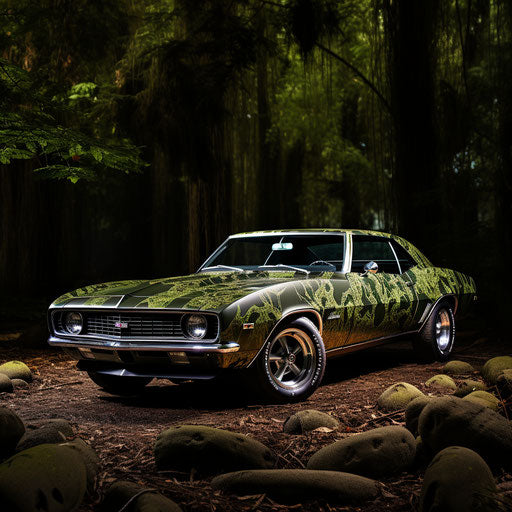 Classic Car Chevrolet Camaro Camouflage