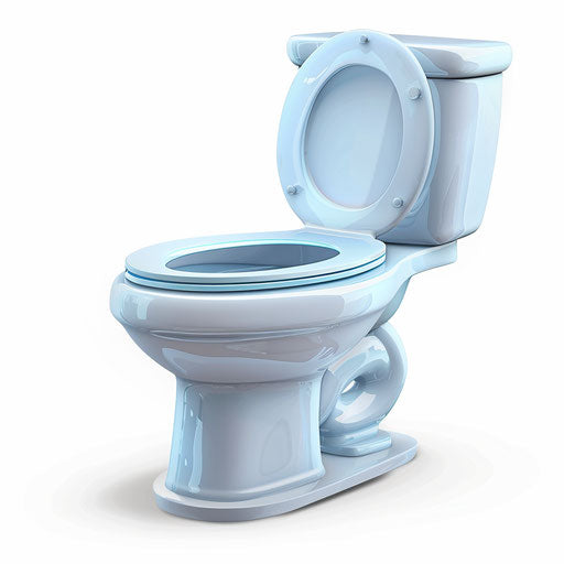 Photo-realistic potty clipart with flat white background