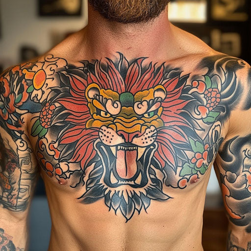 Radiant Chest Piece Tattoo Tattoo Art Set