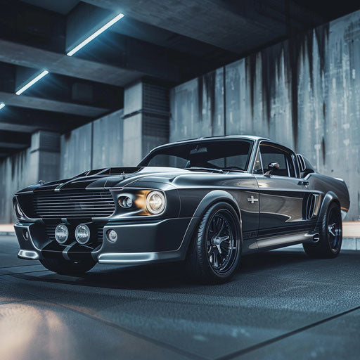 Ford Mustang GT Shelby Classic with minimalist design and futuristic interior